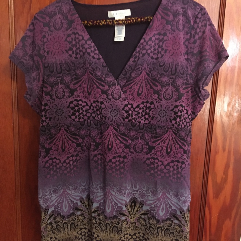 Liz Wear XL cap sleeve top